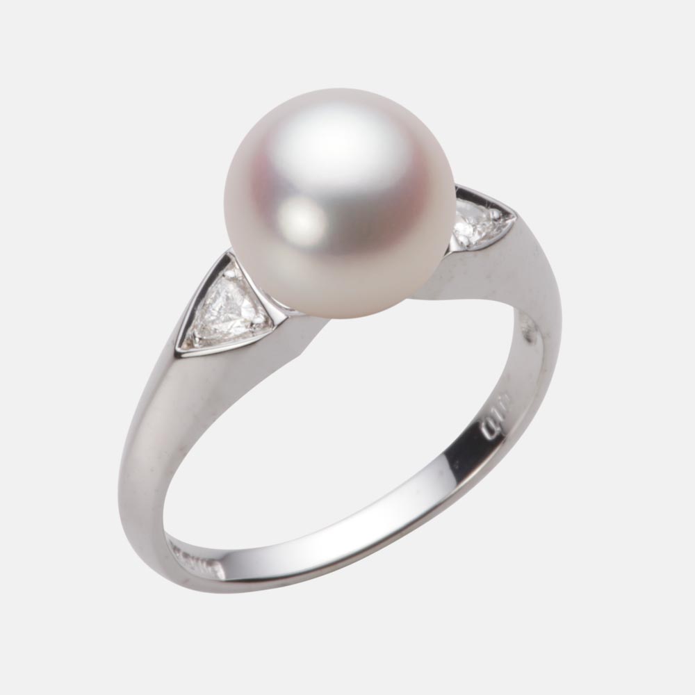 9.0mmアコヤ真珠リング（ホワイトピンク・ロゼ）