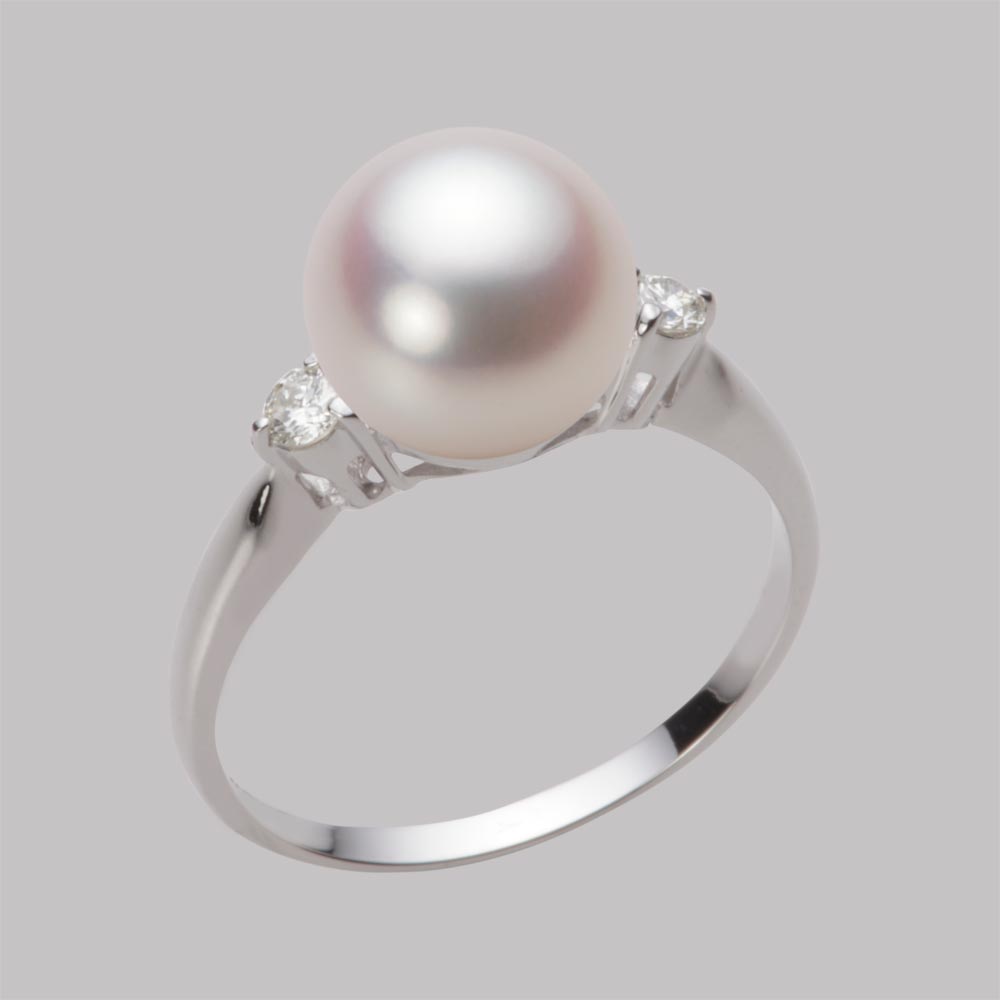 9.0mmアコヤ真珠リング（ホワイトピンク・ロゼ）
