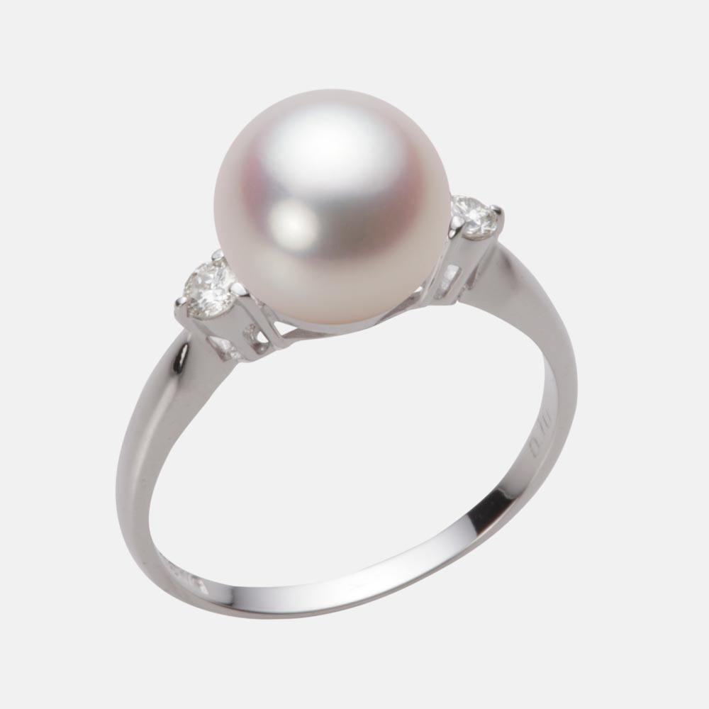 9.0mmアコヤ真珠リング（ホワイトピンク・ロゼ）