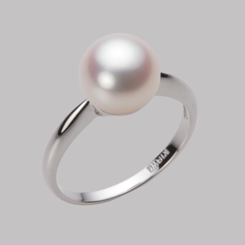 9.0mmアコヤ真珠リング（ホワイトピンク・ロゼ）