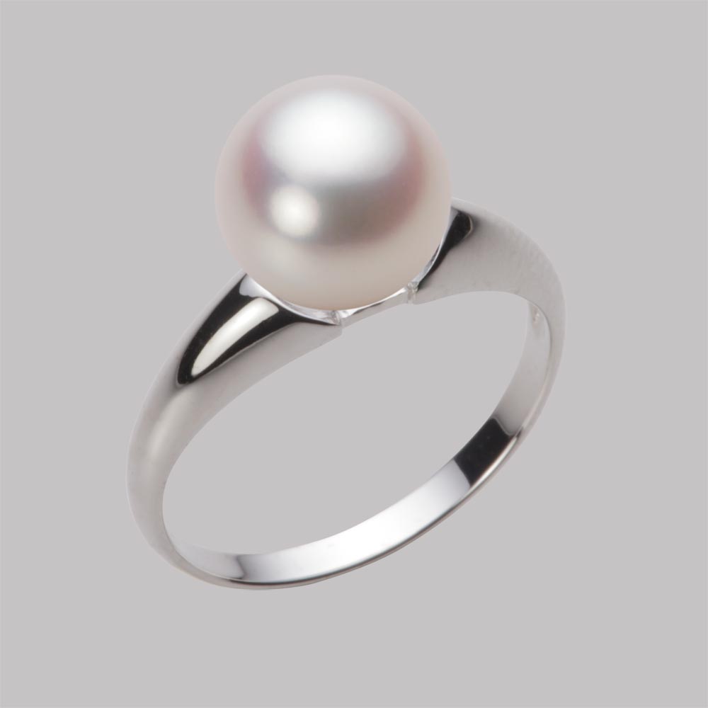 9.0mmアコヤ真珠リング（ホワイトピンク・ロゼ）