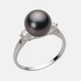 9.0mm 黒蝶真珠リング | Moon Label - 大月真珠オンラインショップ