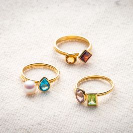 Radiant Gems リングセット（8号） | Moon Label - 大月真珠オンライン