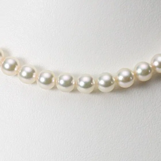 ミキモト アコヤ真珠 パール ネックレス 3.5mm-7.0mm silver 7.0