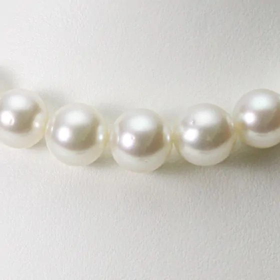 11 - 13mm 白蝶真珠（ホワイト系）ネックレス | Moon Label - 大月真珠