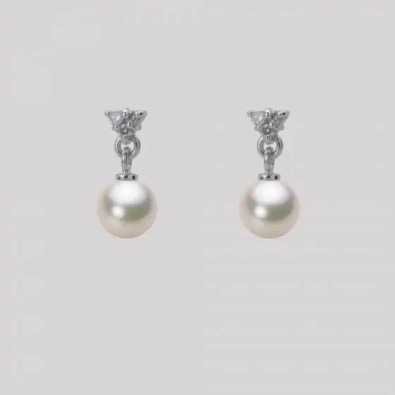 5.0mm アコヤ真珠ピアス | Moon Label - 大月真珠オンラインショップ
