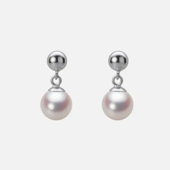6.5mm アコヤ真珠ピアス | Moon Label - 大月真珠オンラインショップ