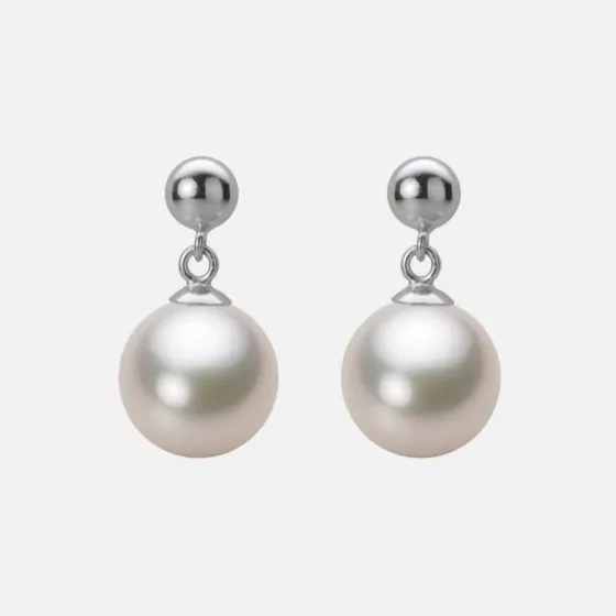 9.0mm アコヤ真珠ピアス | Moon Label - 大月真珠オンラインショップ