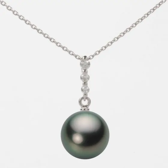 10.0mm 黒蝶真珠ペンダント | Moon Label - 大月真珠オンラインショップ