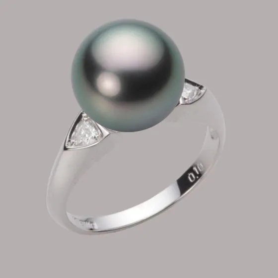 スーツ特別割引クーポン 11.0mm 黒蝶真珠リング 大月真珠オンラインショップ - Label Moon | アクセサリー