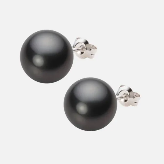 【最終価格】黒蝶真珠　11ミリ　K14WGピアス 最終価格】黒蝶真珠 11ミリ K14WGピアス 最終価格】黒蝶真珠 11ミリ