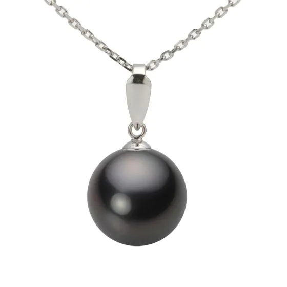 12mm黒蝶真珠ペンダント | Moon Label - 大月真珠オンラインショップ