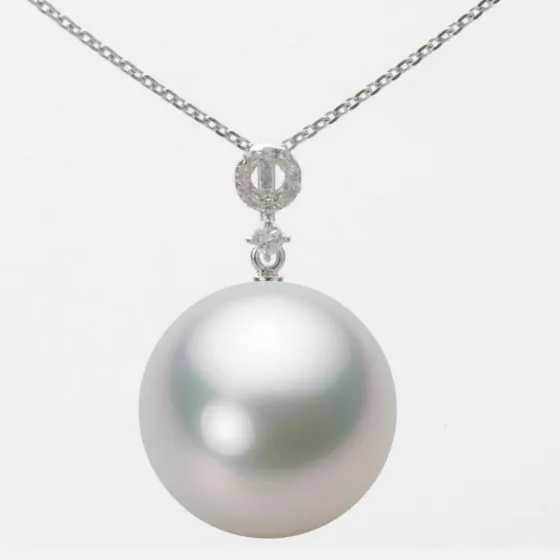 白蝶真珠 パール 11mm 11ミリ ダイヤ ペンダント ネックレス K18 白蝶真珠 パール 11mm 11ミリ ダイヤ ペンダント ネックレス K18