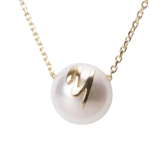イニシャルパールペンダント・Y | Moon Label - 大月真珠オンライン