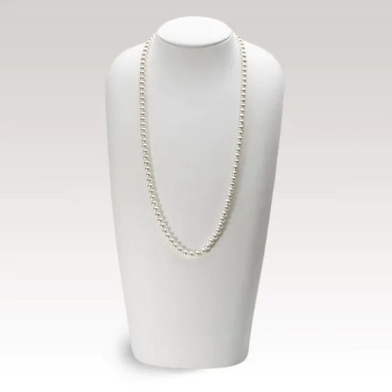 【海】安心堂　あこや真珠　ネックレス　G.SILVER刻印　真珠径約8ｍｍ長さは留め具を含めて約４2ｃｍ