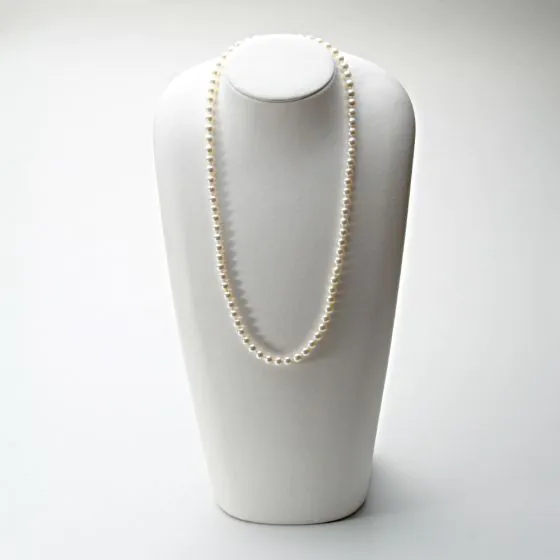 大珠あこや真珠のセミロングネックレス60 大珠あこや真珠のセミロングネックレス60 5.0mmアコヤ真珠60cm