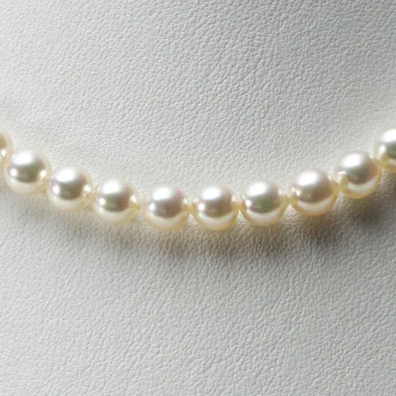 7.0mmアコヤ真珠60cmセミロングネックレス | Moon Label - 大月真珠