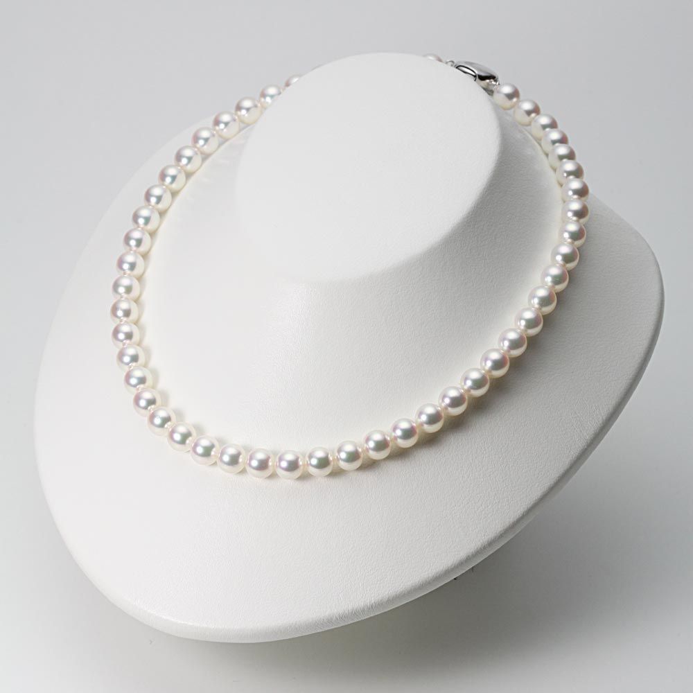 8.0mm アコヤ真珠ネックレス＆ピアス2点セット