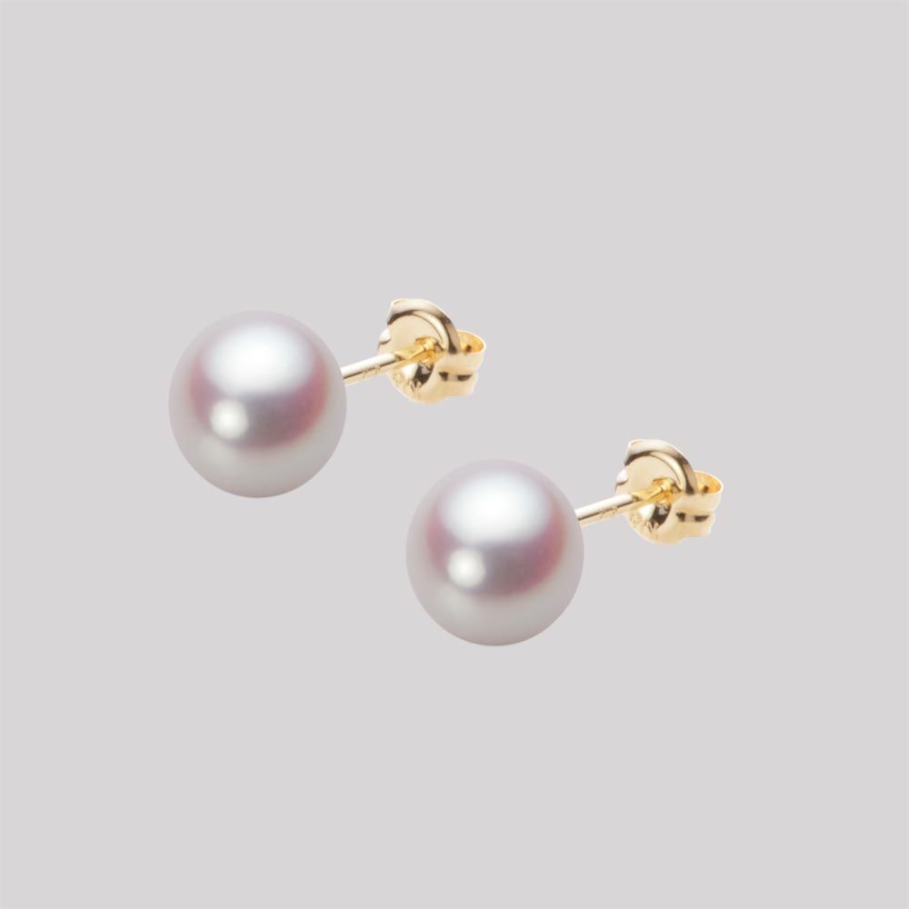 6.5mm アコヤ真珠ピアス