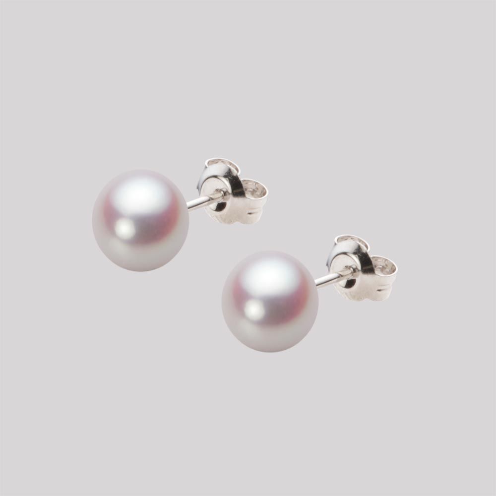 6.5mm アコヤ真珠ピアス