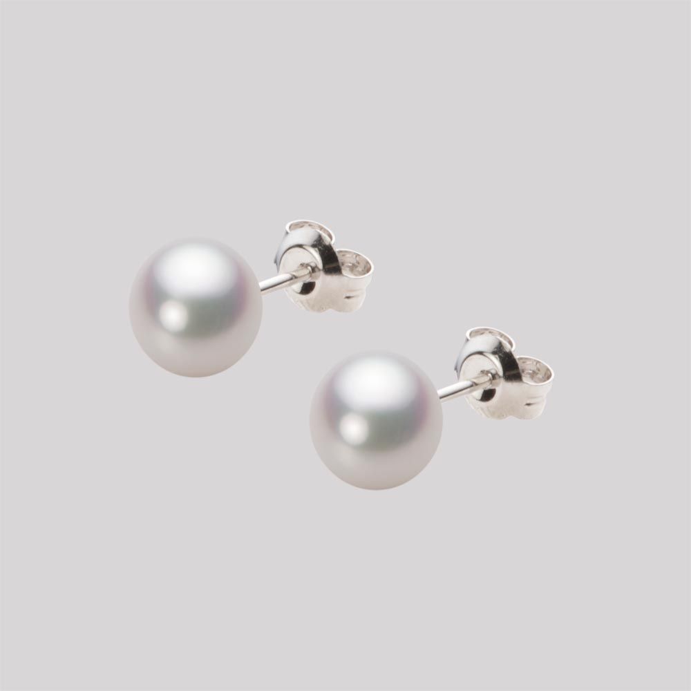 6.5mm アコヤ真珠ピアス