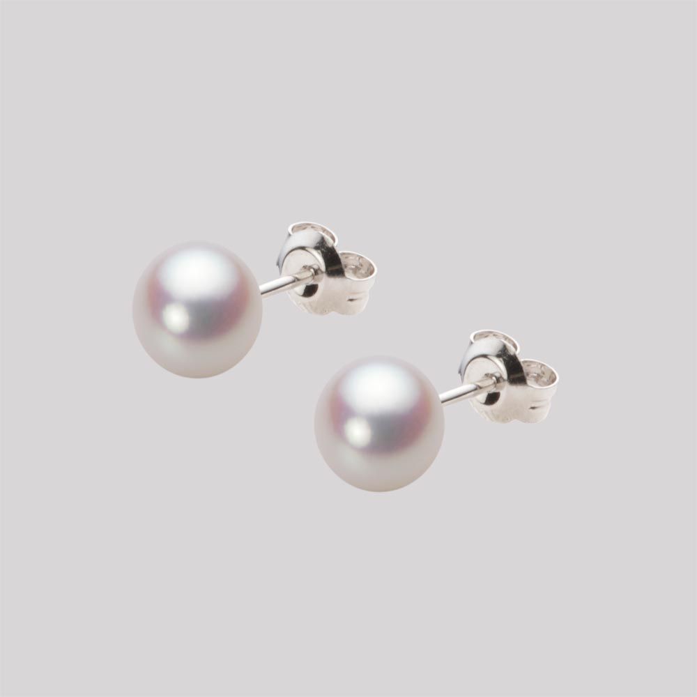 6.5mm アコヤ真珠ピアス