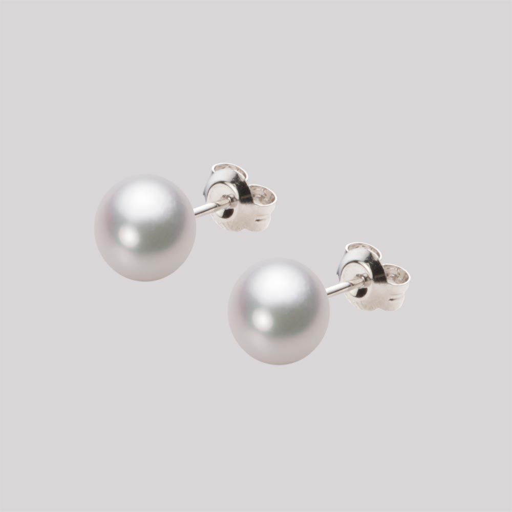 6.5mm アコヤ真珠ピアス