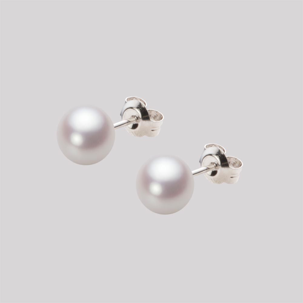 6.5mm アコヤ真珠ピアス