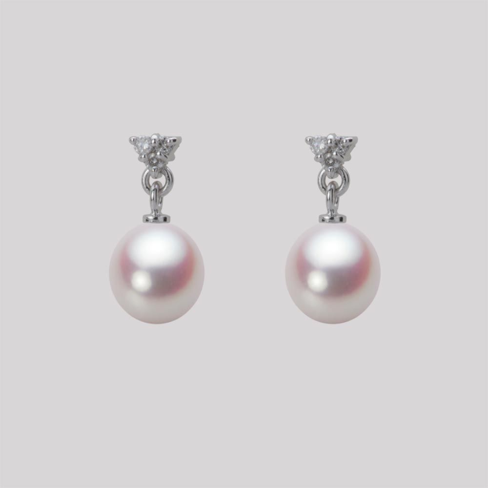 6.5mm アコヤ真珠ピアス