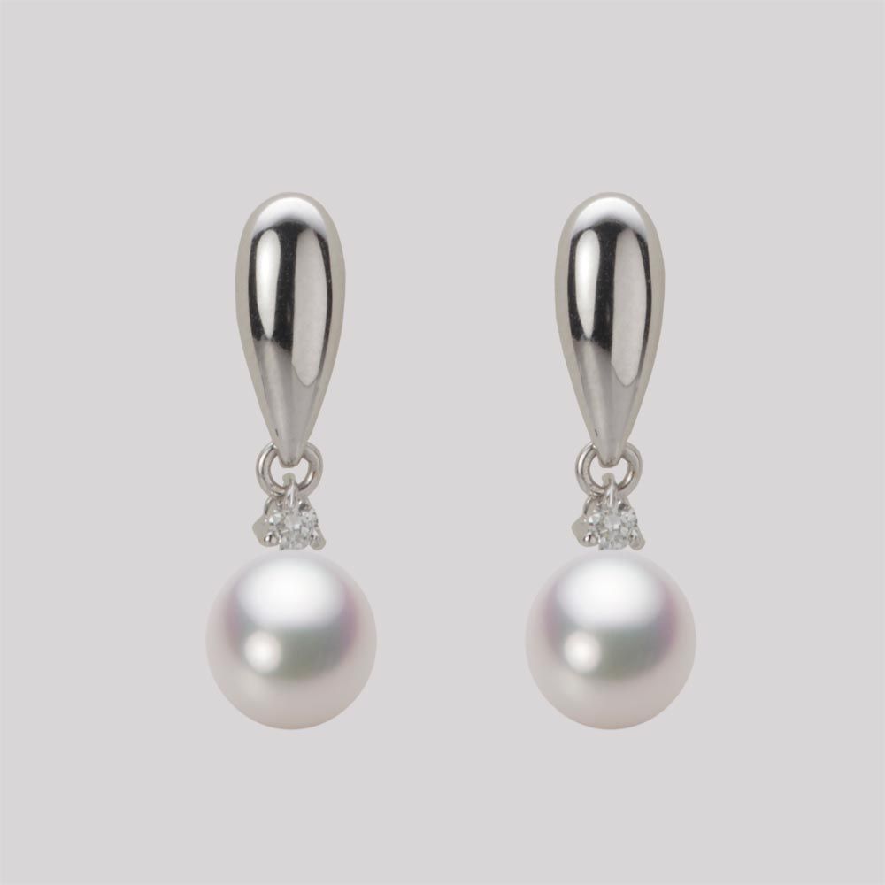 6.5mm アコヤ真珠ピアス