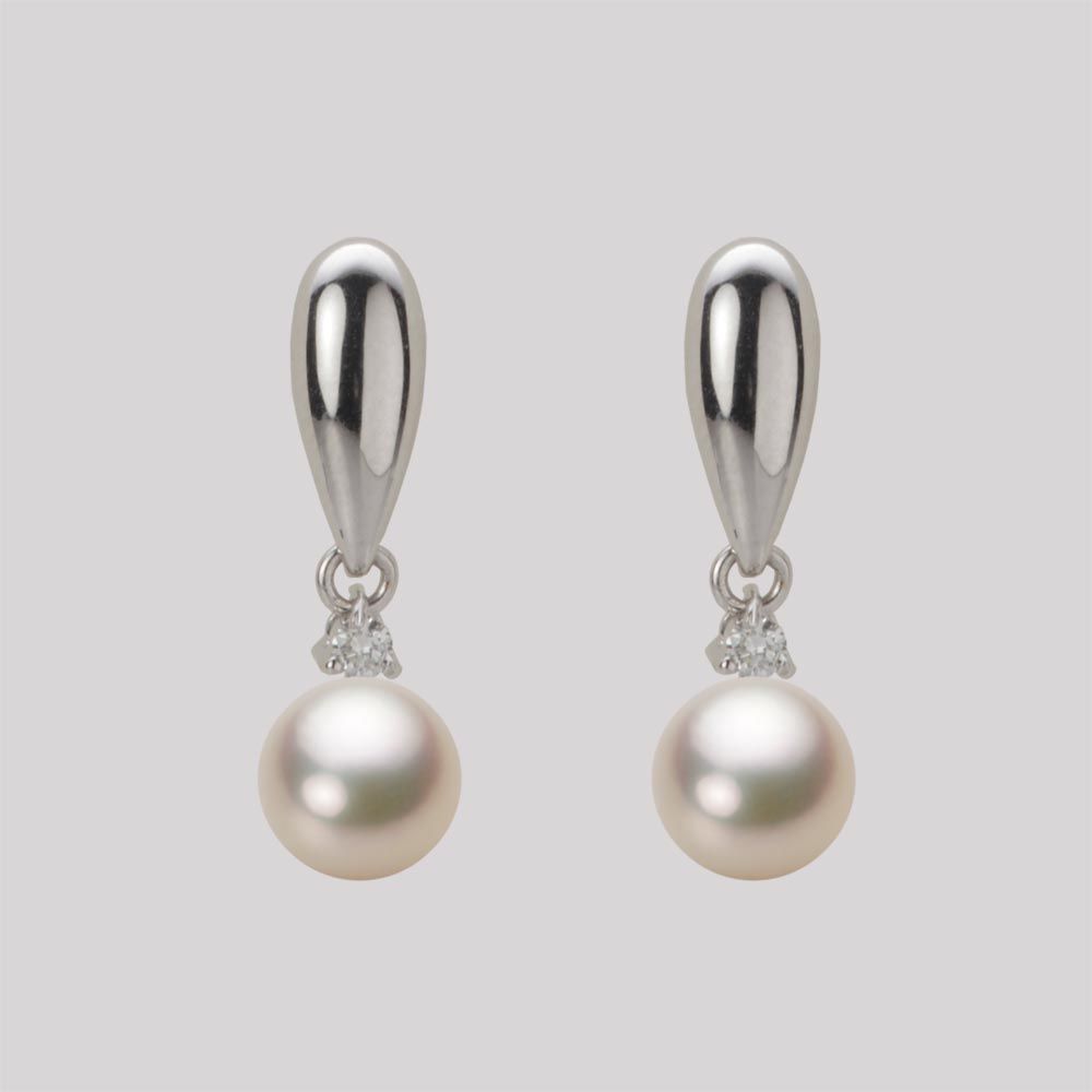 6.5mm アコヤ真珠ピアス