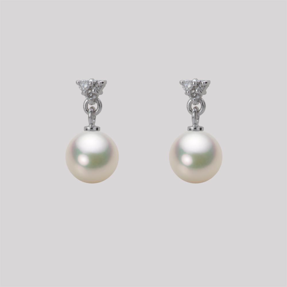 6.5mm アコヤ真珠ピアス