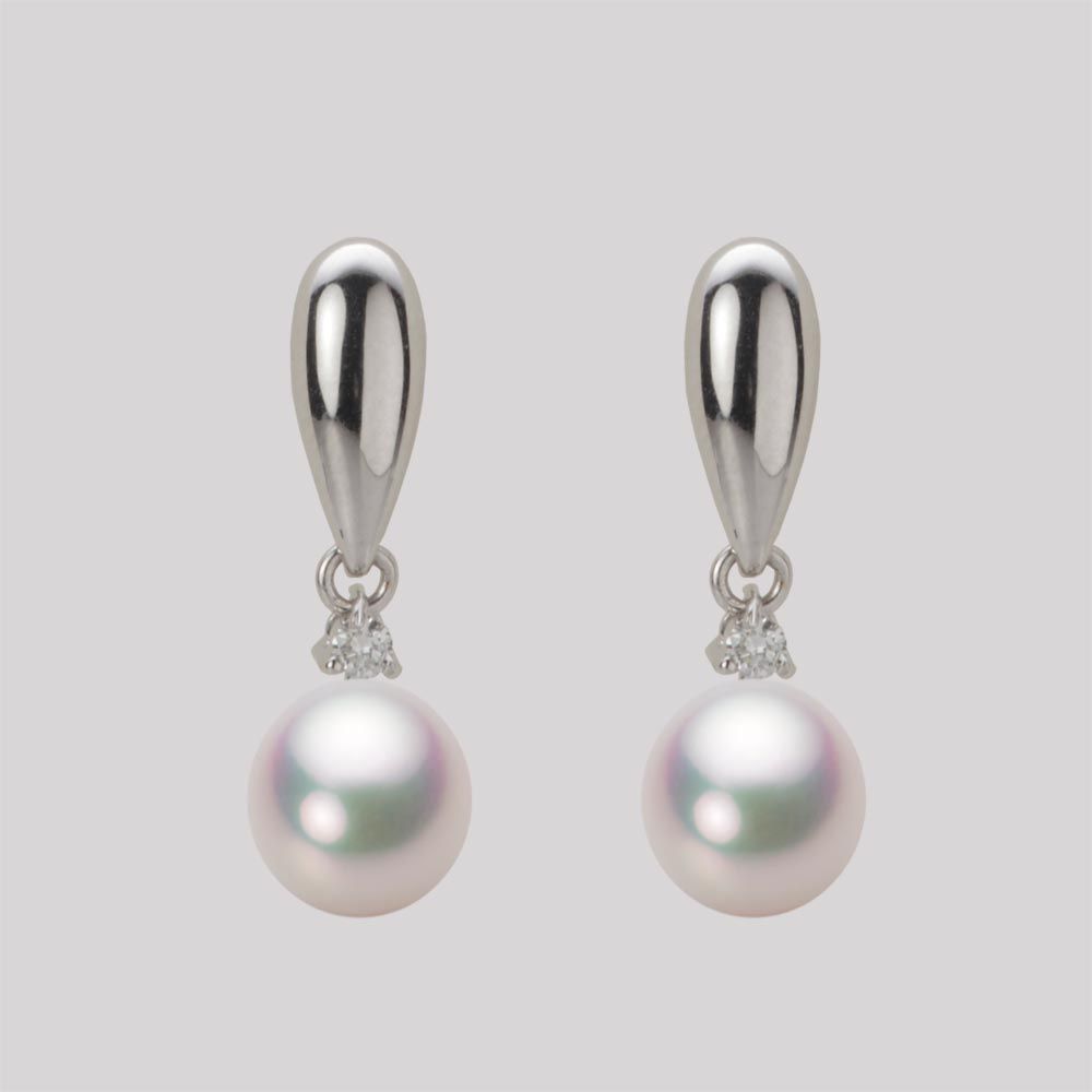 7.0mm アコヤ真珠ピアス