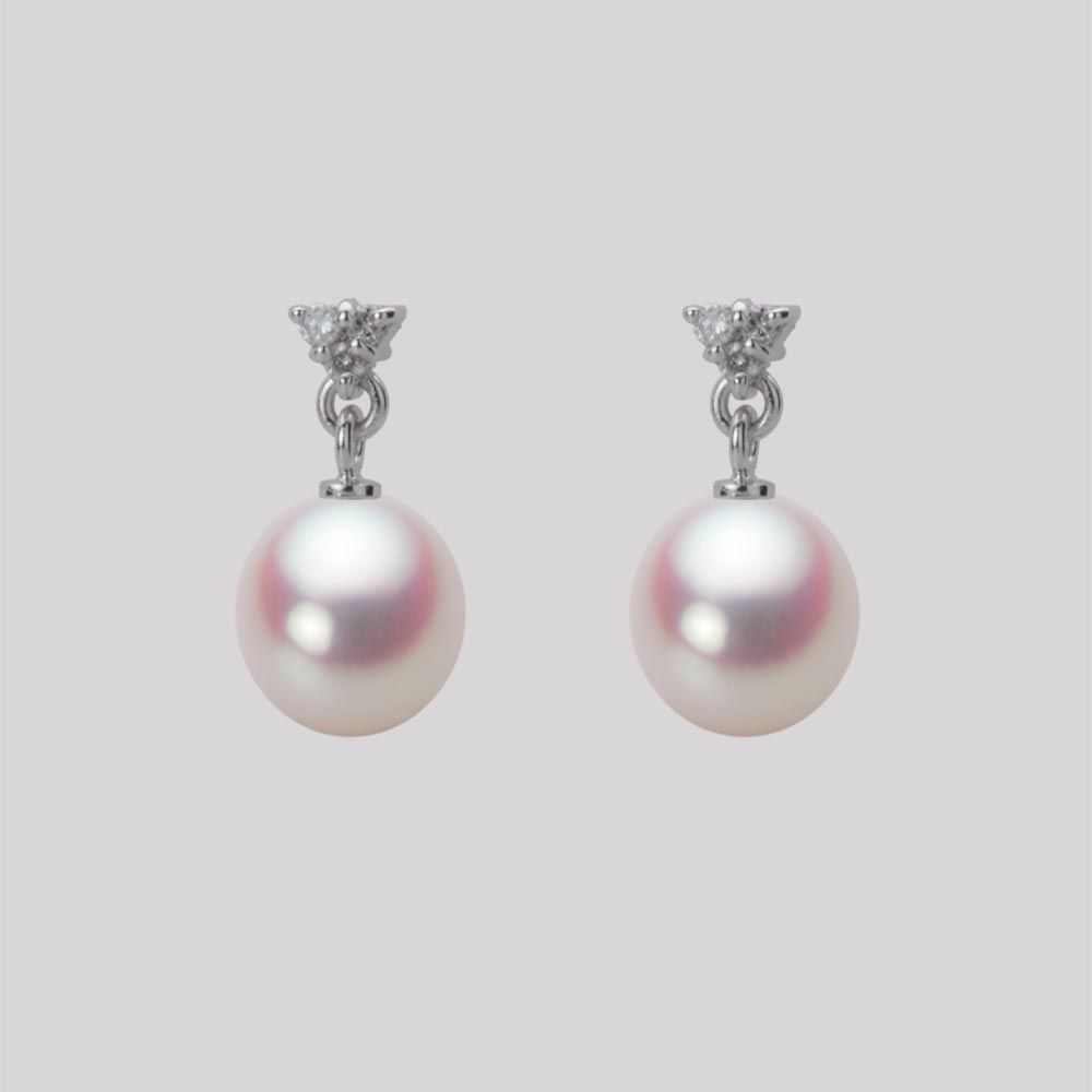 7.0mm アコヤ真珠ピアス