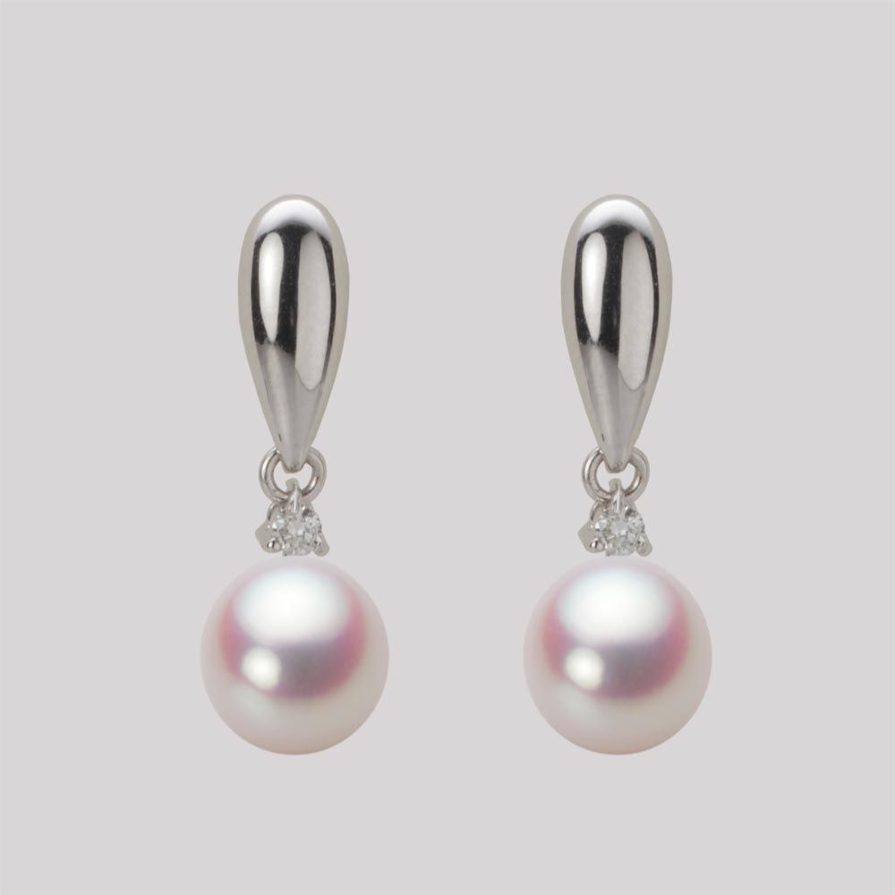7.0mm アコヤ真珠ピアス