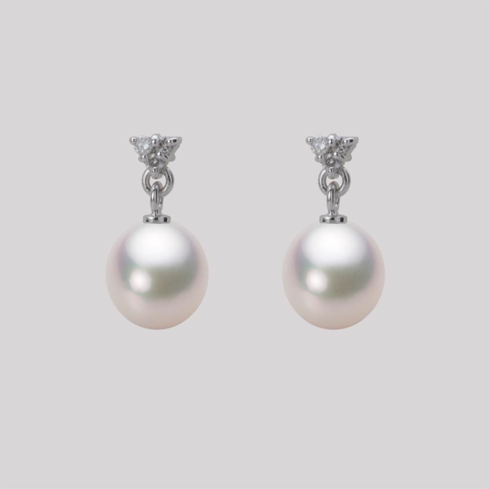 7.0mm アコヤ真珠ピアス