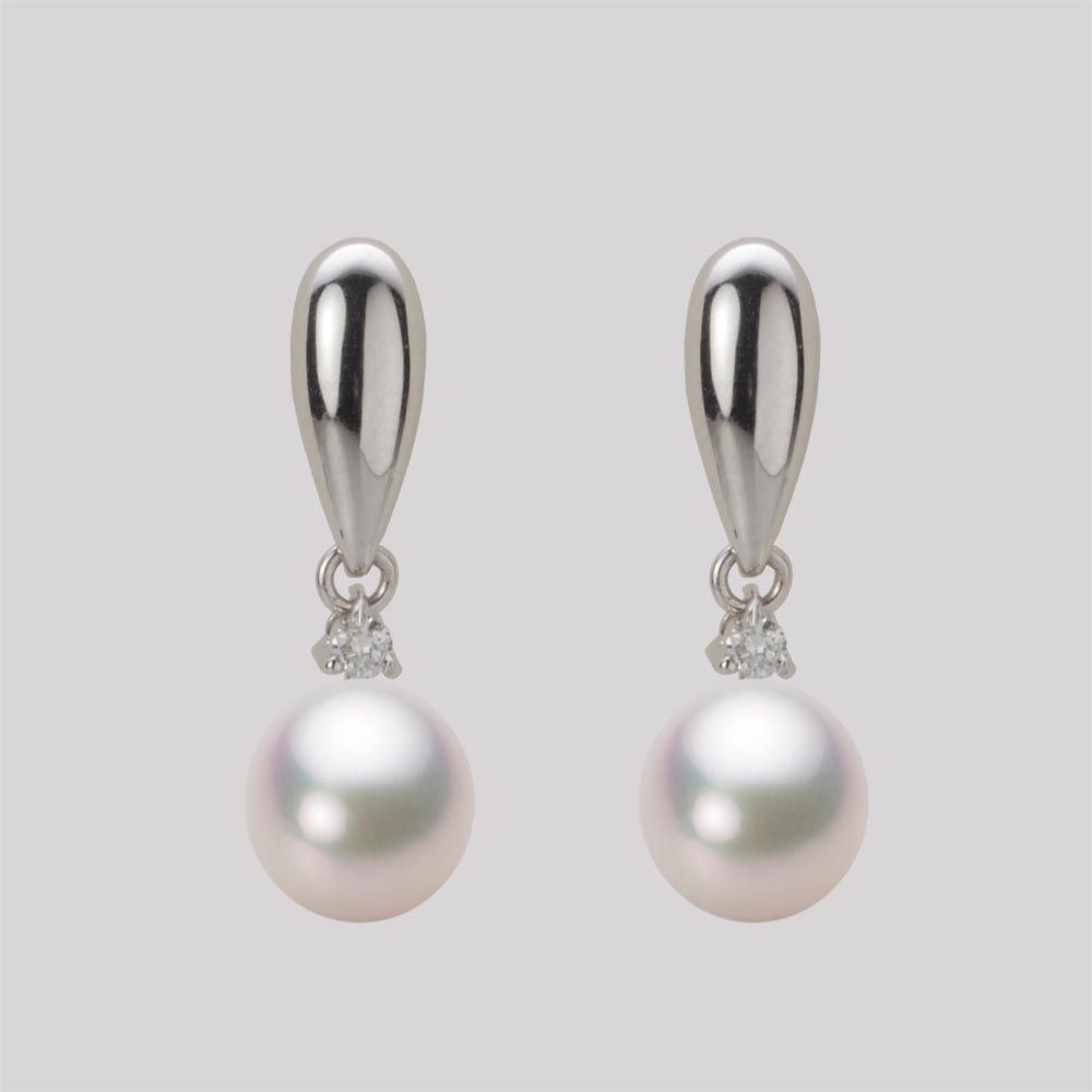 7.0mm アコヤ真珠ピアス