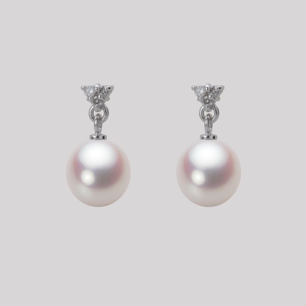 7.0mm アコヤ真珠ピアス