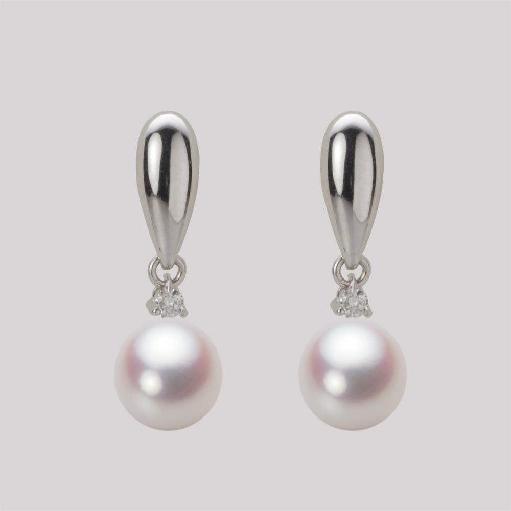 7.0mm アコヤ真珠ピアス