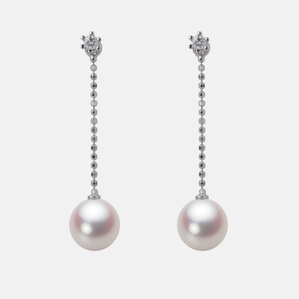 7.0mm アコヤ真珠ピアス