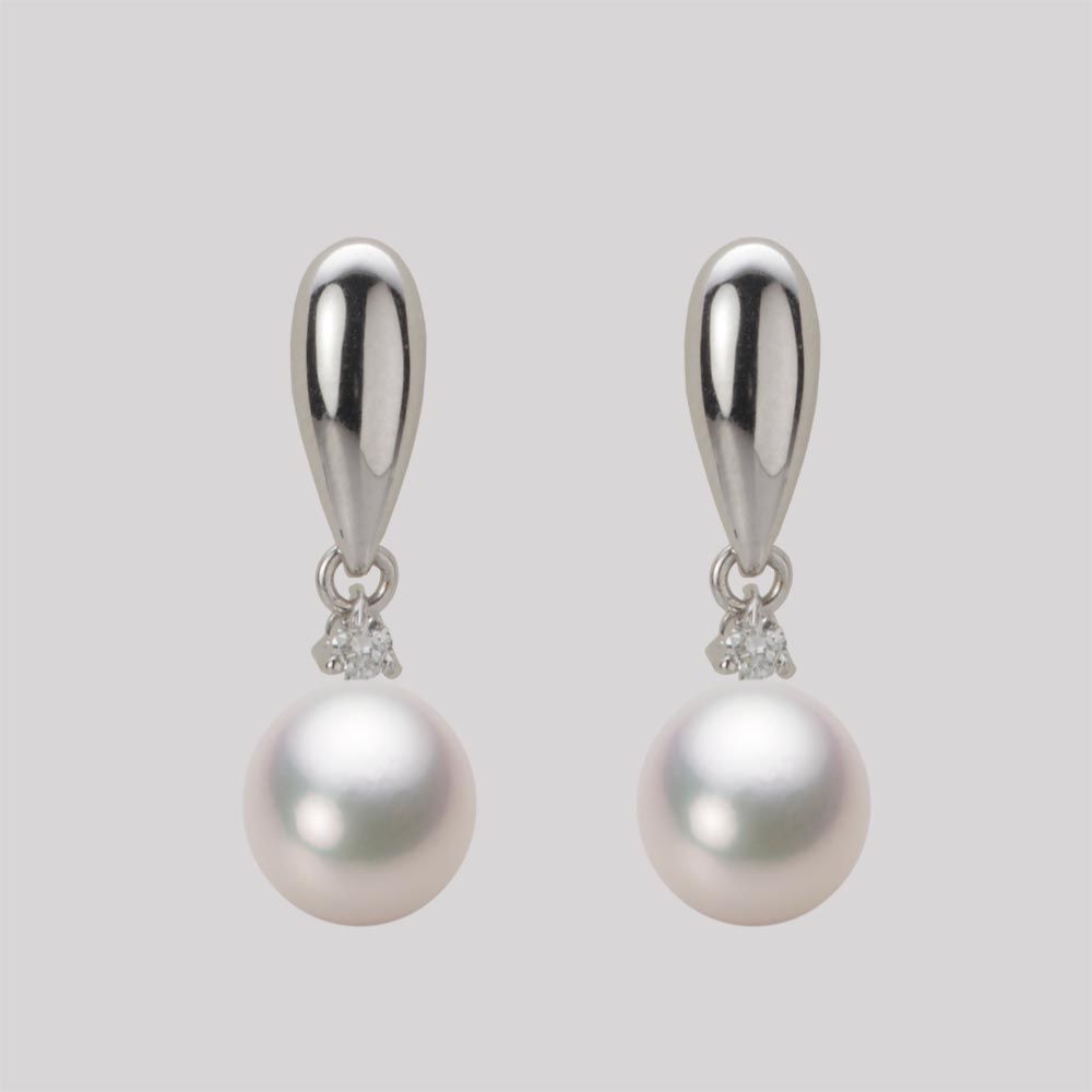 7.0mm アコヤ真珠ピアス