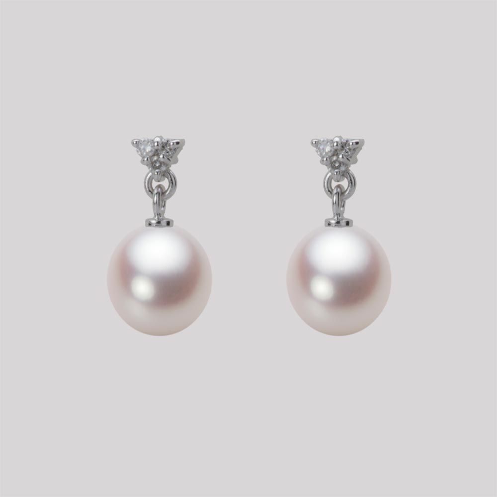 7.0mm アコヤ真珠ピアス
