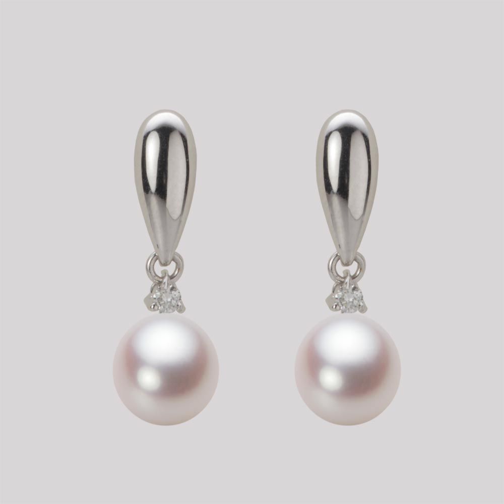 7.0mm アコヤ真珠ピアス