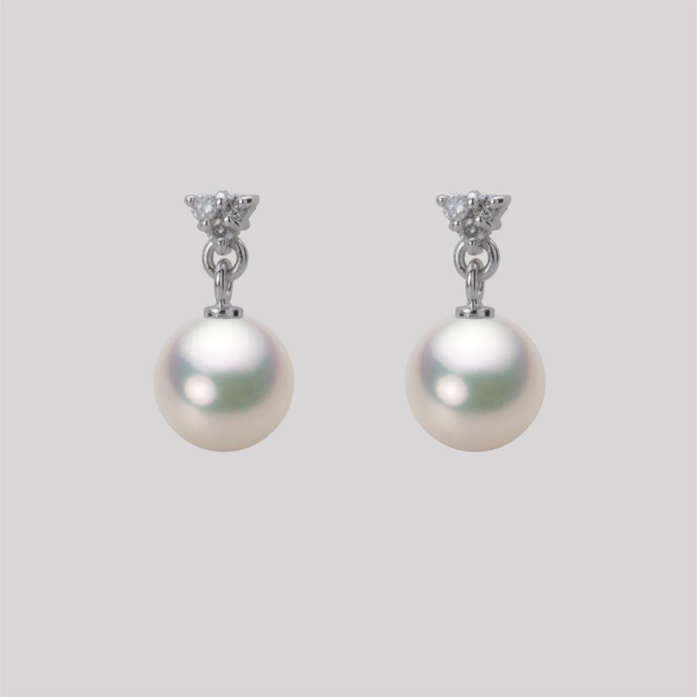 7.0mm アコヤ真珠ピアス