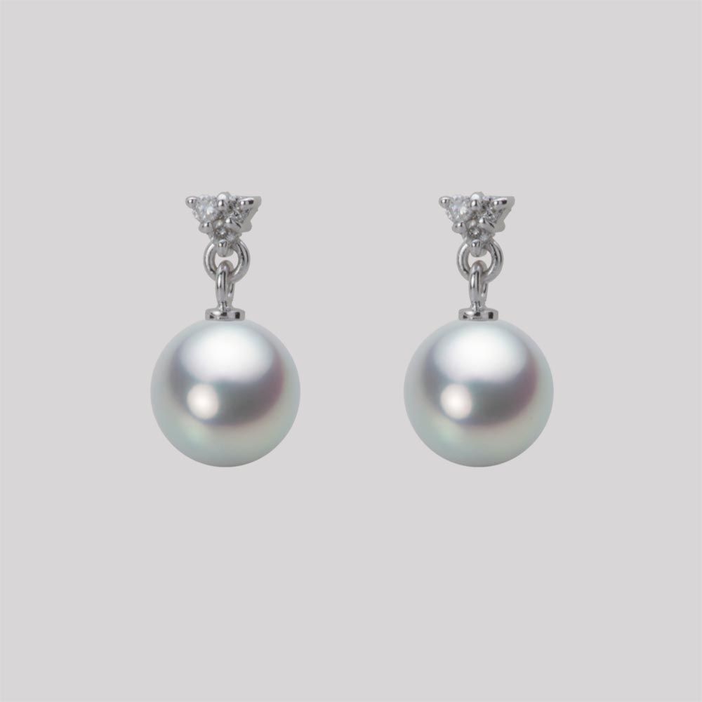 7.0mm アコヤ真珠ピアス