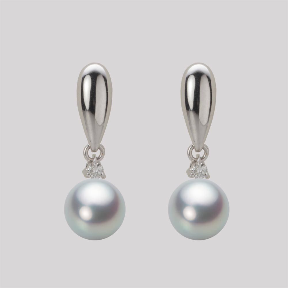 7.0mm アコヤ真珠ピアス