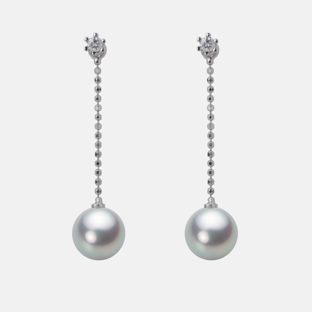 7.0mm アコヤ真珠ピアス