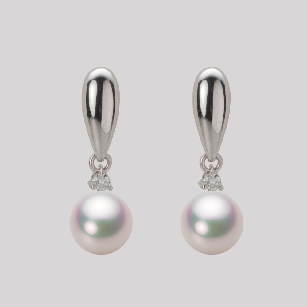 7.0mm アコヤ真珠ピアス