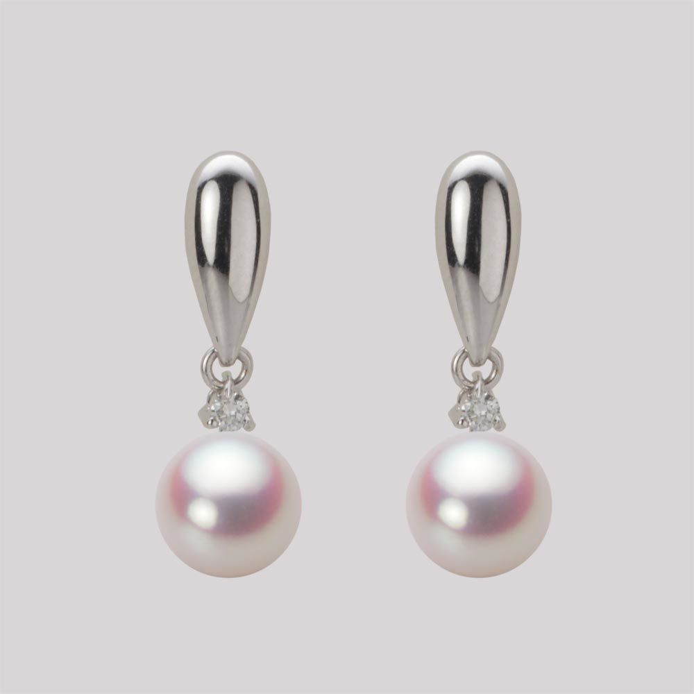 7.0mm アコヤ真珠ピアス