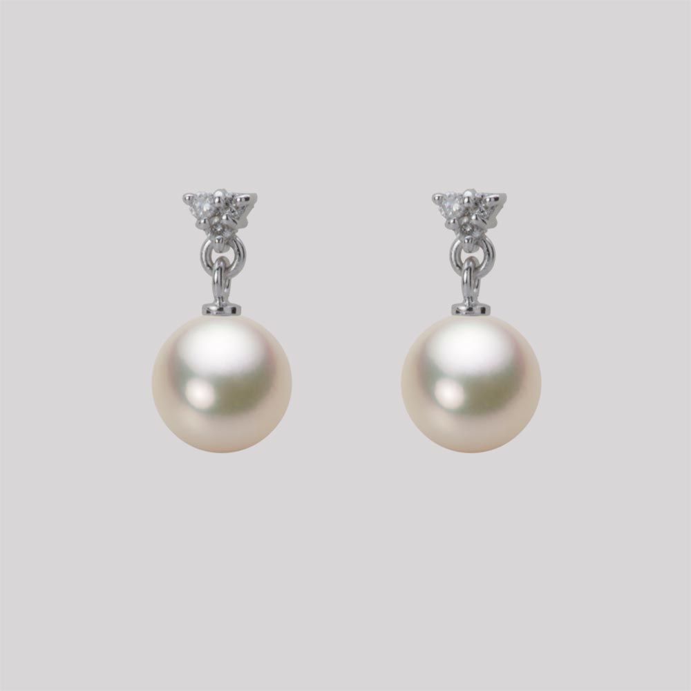 7.0mm アコヤ真珠ピアス